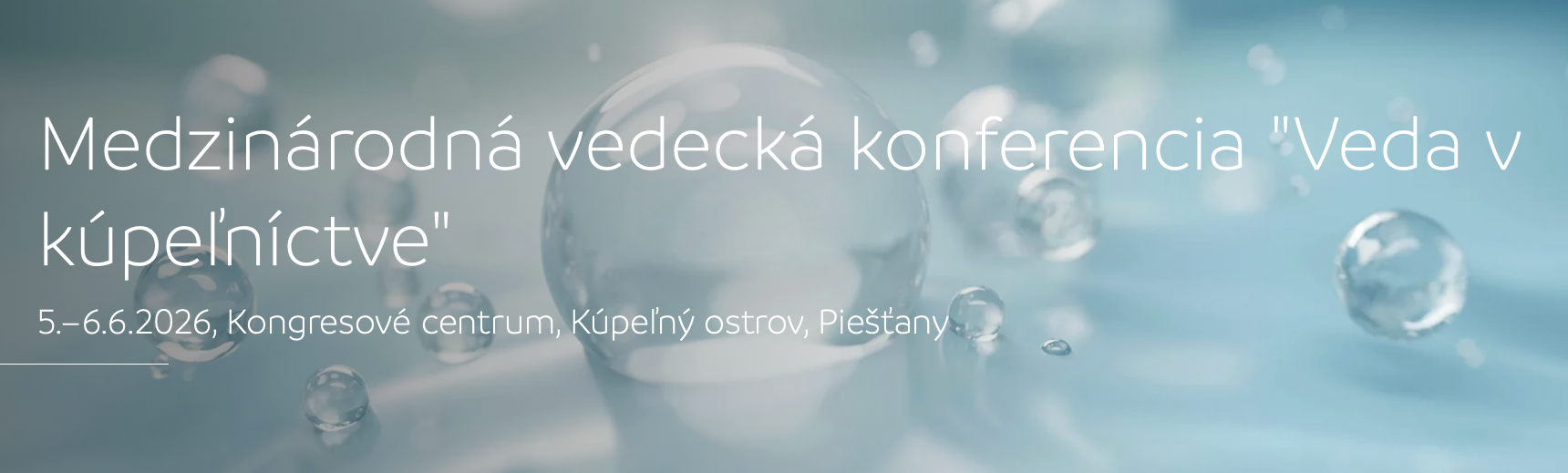 Veda v kúpeľníctve 2026